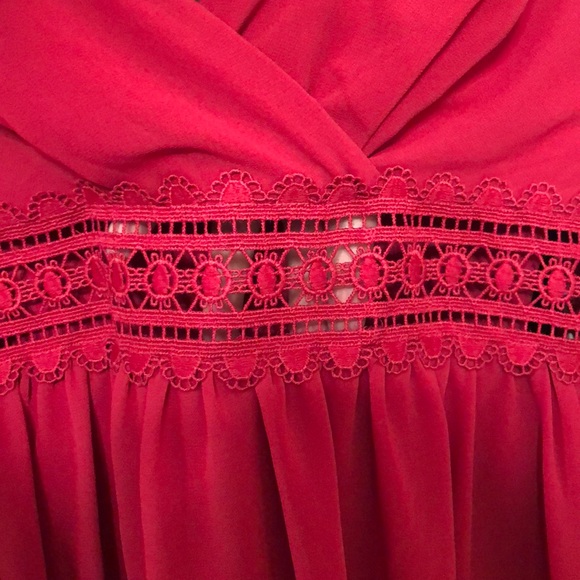 Red Cut out Dress - Picture 2 of 5